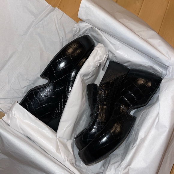 NWB LOEWE WEDGE SLIP LOAFER MULE NEVER WORN - Picture 4 of 5